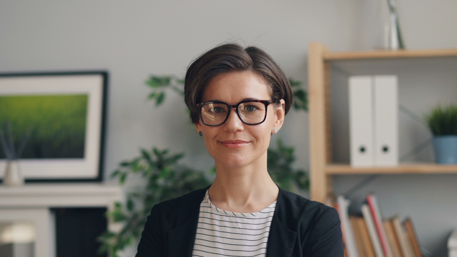 Helen Maxwell, executive coach, in her London study
